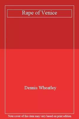 £2.99 • Buy Rape Of Venice,Dennis Wheatley