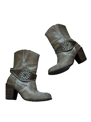 Women’s Corral Studded Ankle Boots • $81