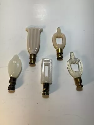 Vintage Aladdin Lamp Glass Finials Lot Of 5 • $91.72