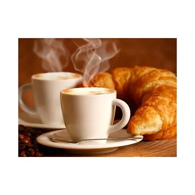 Coffee & Cookies Canvas Poster Art Picture Prints Kitchen Wall Hanging Decor • £5.59