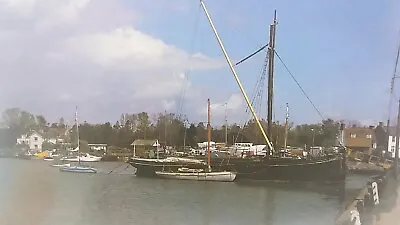 The Sailing Barge Northdown At St Osyth Quay Essex Vintage Postcard 1980s • £6.75