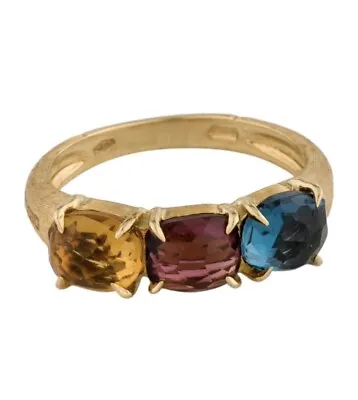 Marco Bicego ⭐️ Murano Ring ⭐️ Blue Topaz Citrine Pink Tourmaline ⭐️ Size 7 • $1195