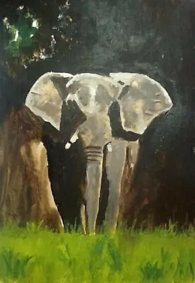 Elephant - David Meadham - Fine Art Giclee A4 Print  • £40