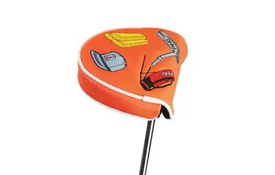 New Ping Decal Orange Magnetic Mallet Putter Headcover • $24.95