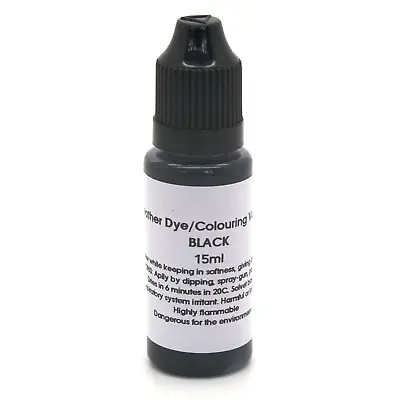 BLACK Leather Dye For CLASSIC CARS Seat Colouring Paint Pigment Restore Repair • £5.98