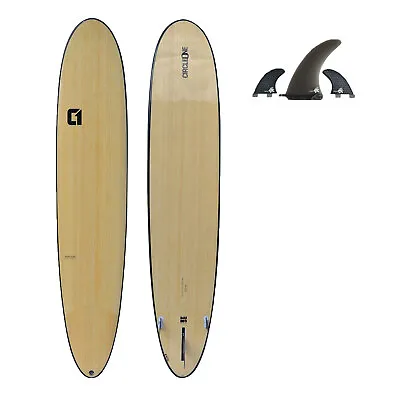 Surfboard - 9ft 6in Bamboo Pin Tail Epoxy Longboard From Circle One • £825