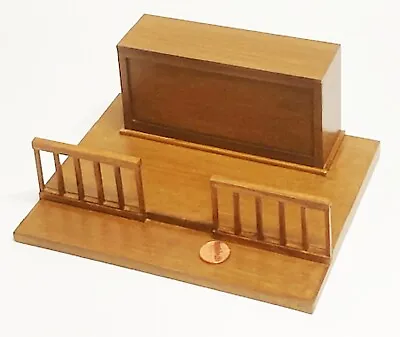 Dolls House Stained Wooden Church Altar And Steps Tumdee 1:12 Scale Miniature • $33.57