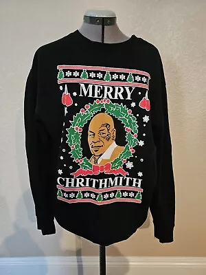 Mike Tyson  Merry Chrithmith  Ugly Christmas Sweater Unisex X Large • $18.99