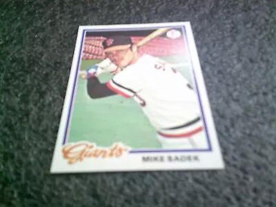 1978 Topps Mlb Vintage Card Mike Sadek Giants #8 • $1.35