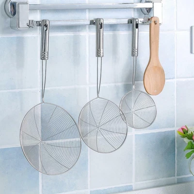 £4.37 • Buy Steel Spider Mesh Net Strainer Wire Skimmer Spoon Filter Tool Ladle Kitchen SALE