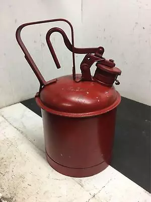 Vtg Red Eagle Safety Spring Handle Opener Oil Gas Metal Tin Can 1/2 Gallon • $49.99