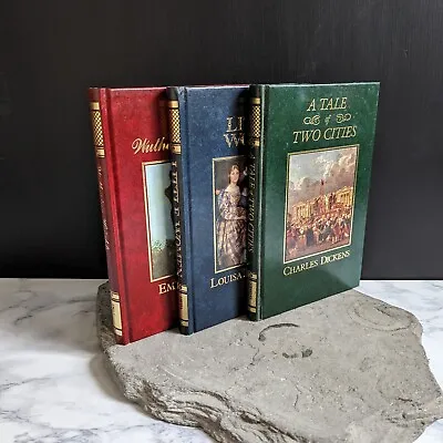 The Great Writers Library Book Bundle X 3 Hardback Classics Lot Dickens Brontë • £20