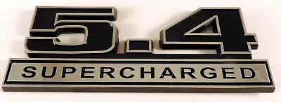 1979-2014 Ford Mustang Shelby GT500 Black & Chrome 5.4 Supercharged Emblem • $11.12