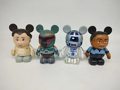 4 Art Of Disney Vinylmation Star Wars Series Leia Boba Fett R2D2 Lando • $23.99