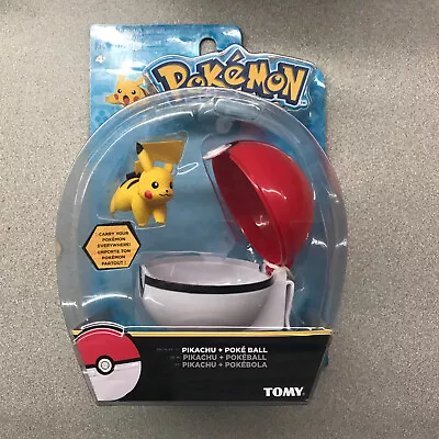 $9.95 • Buy Pokémon Pikachu And Great Ball Clip 'N' Carry Poké Ball Action Figure Tomy - NEW