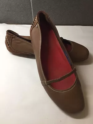 £18.95 • Buy Rockport Flat Ballet Pumps, Tan Leather. Size 4.5UK. Exc Condition