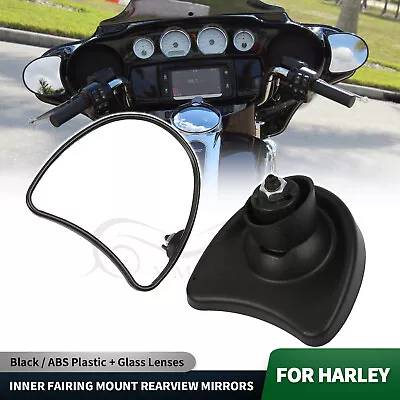 Batwing Inner Fairing Rearview Mirrors For Harley CVO Electra Glide FLHT FLHTCU • $19