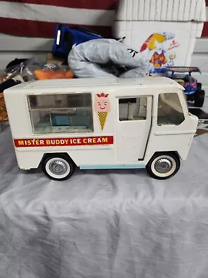 Vintage Buddy L MISTER BUDDY ICE CREAM Van Truck W/ Front Spring Suspension • $25