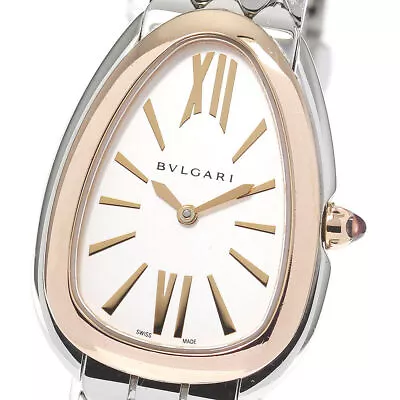 BVLGARI Serpenti Seduttori 103144 Stainless Steel/PG Quartz Ladies_766454 • $6698.49