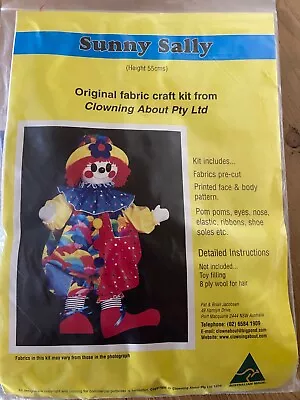 Brand New Original Fabric Craft Clown / Rag Doll Kit -  Sunny Sally  • £20