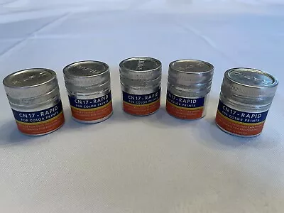 Rare Rapid Vintage Metal Film Canisters.  Five Canisters • $23.57