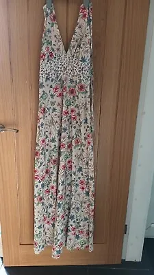 Ladies Halterneck Maxi Dress From Warehouse Size  8 • £8.99