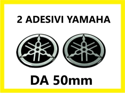 Diapason Yamaha Logo Adesivo In 3D &oslash; 2,9 Cm, 1 Coppia Oro