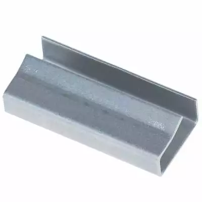 MyBoxSupply Metal Poly Strapping Seals Open/Snap On 1/2' Silver 1000/Case • $82.99