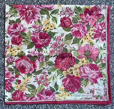 YSL Floral Handkerchief - 21 • £15