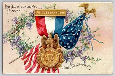 Memorial Day Decoration Day Series 107 TUCKS Patriotic Postcard Sons Of Veterans • $8.95