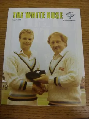 Aug-1986 Cricket: The White Rose - Official Members Magazine Of Yorkshire County • £3.99