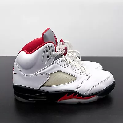 Nike Air Jordan V 5 Fire Red Silver Tongue (2020) Sz US 8 Basketball DA1911-102 • $250