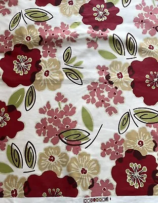 Magnolia Home Fabric Tropical Floral Print 2-3/4 Yards 56  Wide • $10