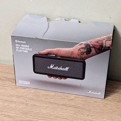 £84.98 • Buy Marshall Emberton Portable Bluetooth Speaker Wireless Water-resistant (black)