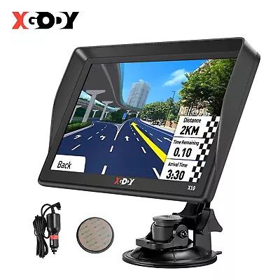 XGODY 9'' Large Screen Truck GPS Navigation Sat Nav Australia Lifetime Map 2024 • $74.99