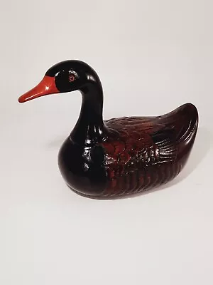 France Pierre Dupont Hand Made Duck Decoy Figurine Majolica Ceramic Porcelain • $29.99