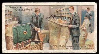 Tobacco Card OgdensROYAL MAIL 1909 Despatching Parcels From Chief Office#38 • £3.50