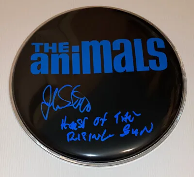 £99.99 • Buy Signed John Steel 10” Drum Head The Animals Rare Authentic Proof Eric Burdom