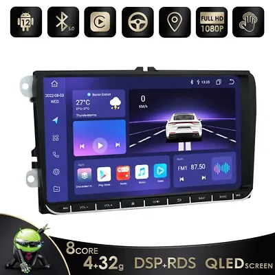 For VW Volkswagen Jetta 9  GPS Car Stereo Carplay 2DIN Radio GPS NAVI 8 Core AI • $167.36