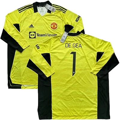 2021/22 Manchester United UCL Goalkeeper Jersey #1 De Gea 3XL Long Sleeve GK NEW • $99
