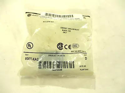 New Allen-bradley 800t-xa2 Ser.d Contact Block • $17.85