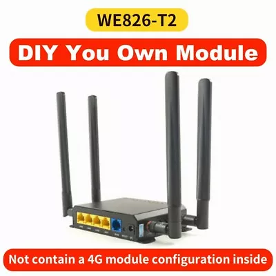 WE826 4G LTE Router 300Mbp Wireless SIM Card Slot WiFi Hotspot Without 4G Module • $87.99