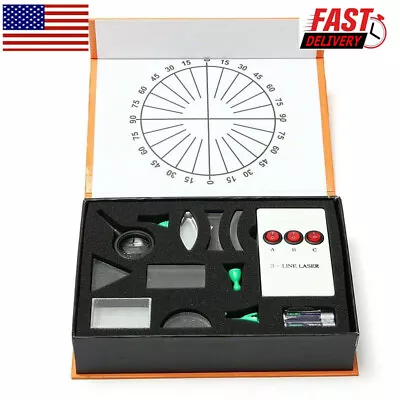 Optical Concave Convex Lens Prism Set Physical Optical Kit Laboratory Equipment • $32.29