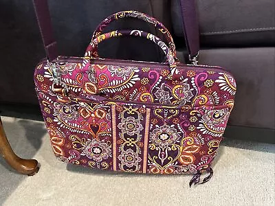 Vera Bradley Hardshell Laptop Computer Bag Paisley Celebration Quilted 17” • $19.99