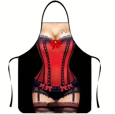 Funny Apron Sexy Lady Women Chef Cooking Kitchen Bib BBQ Aprons Novelty Gifts UK • £5.49