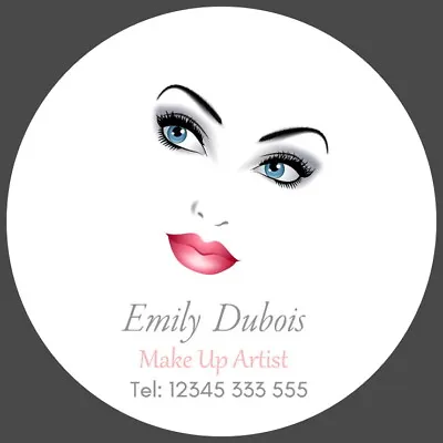  Personalised Gloss Make Up Artist Beauty Salon Stickers Business Labels  • £4.55