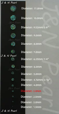 20pcs 3mm Paua Abalone Inlay Dots Materials For Fingerboard Guitar Ukulele Banjo • $6.99