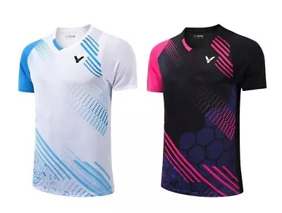 Adult Kid Victor Men's Sports Tops Badminton Clothes Table Tennis T-Shirts • $19.99