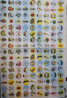 CIRCLE Don Clemente Loteria Mexican Bingo Paper To Make Boards Bottle Caps Etc • $9