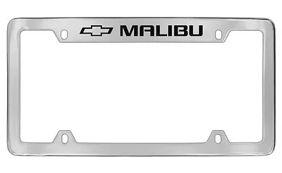 Chevrolet Malibu 2012 Logo Chrome Plated Brass Metal License Plate Frame Holder • $43.95